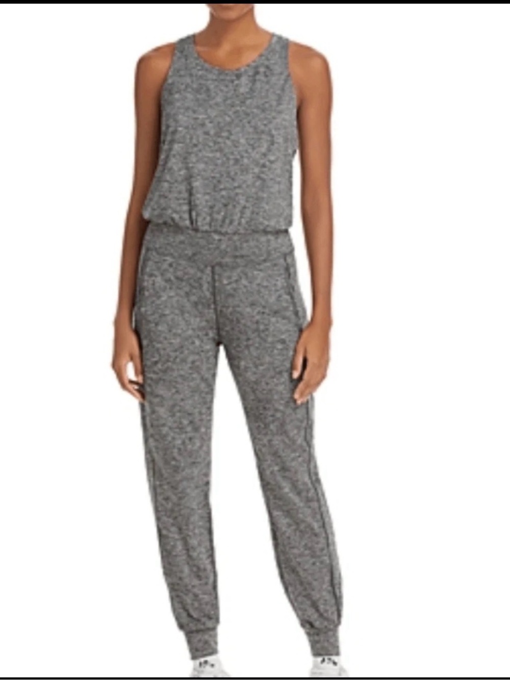 Sweaty Betty Gray Jogger Jumpsuit Sleeveless Woman’s Size M